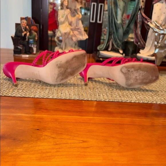 Reformation Strappy Hot Pink Sandals - Picture 6 of 10